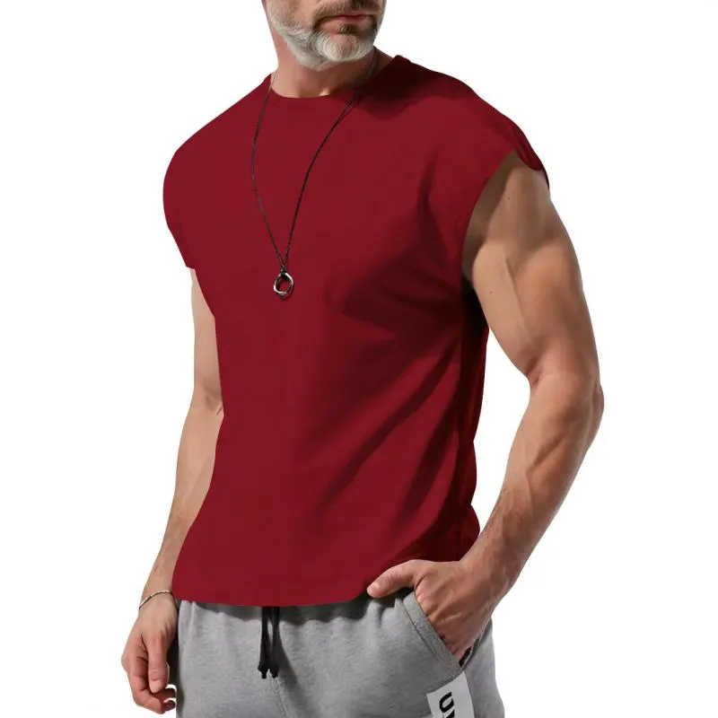 Men's Casual Cotton Blend Crew Neck Loose Tank Top 23771862M sold by Manly product image thumbnail 5