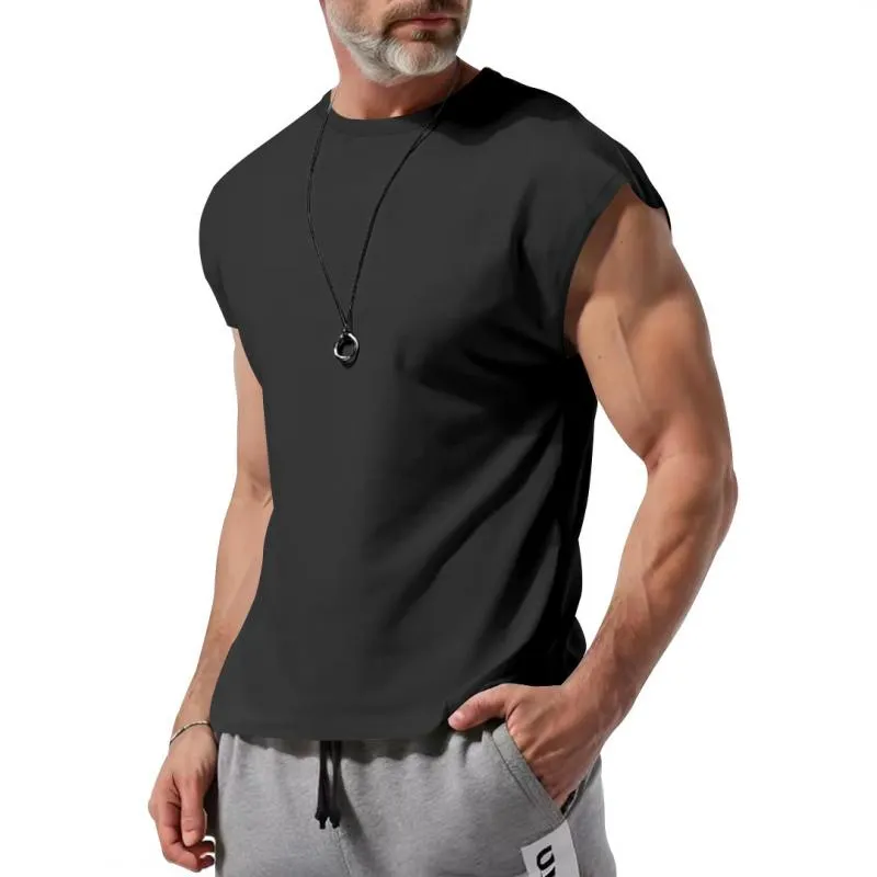 Men's Casual Cotton Blend Crew Neck Loose Tank Top 23771862M sold by Manly product image thumbnail 3