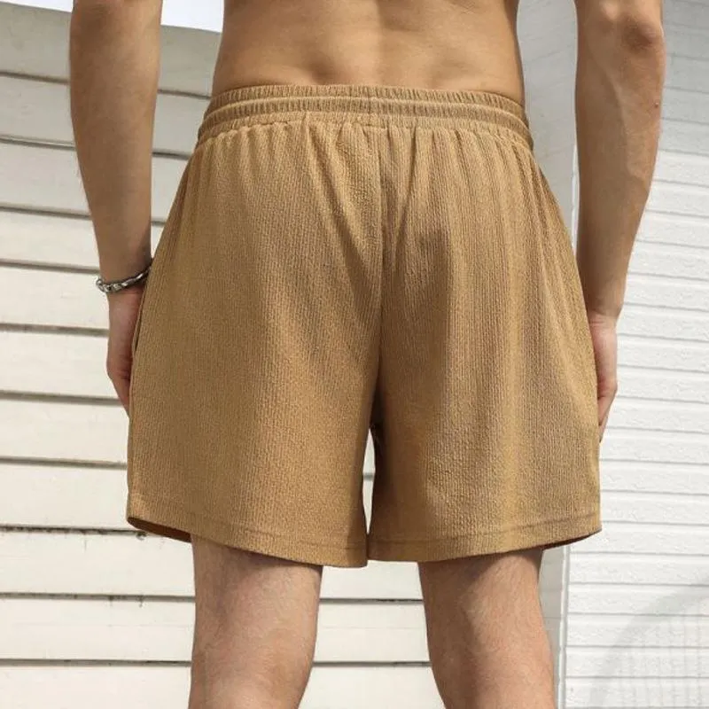 Men's Casual Quick-drying Elastic Waist Sports Shorts 59283756M sold by Manly product image thumbnail 5