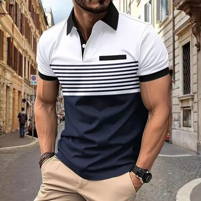 Men's Casual Sports Short-sleeved Lapel Polo Shirt 17182855X sold by Manly product image thumbnail 2