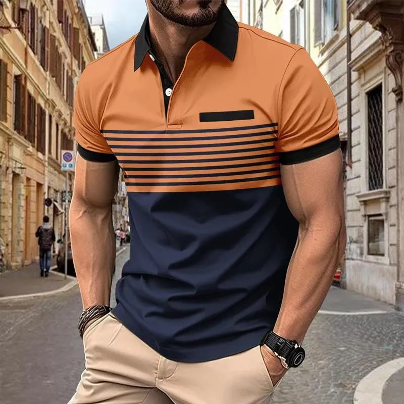 Men's Casual Sports Short-sleeved Lapel Polo Shirt 17182855X sold by Manly product image thumbnail 5