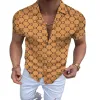 Men's Loose Printed Short Sleeve Shirt 27583074X sold by Manly