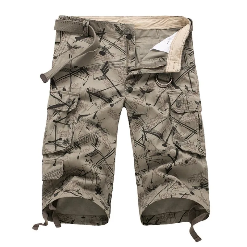 Men's Casual Outdoor Cotton Multi-Pocket Straight Cargo Shorts (Blet Excluded) 72616389M sold by Manly product image thumbnail 4
