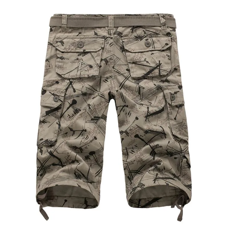 Men's Casual Outdoor Cotton Multi-Pocket Straight Cargo Shorts (Blet Excluded) 72616389M sold by Manly product image thumbnail 5