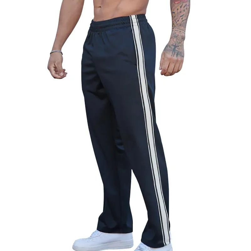 Men's Colorblock Side Elastic Waist Straight Casual Sports Pants 42788869Z sold by Manly product image thumbnail 5