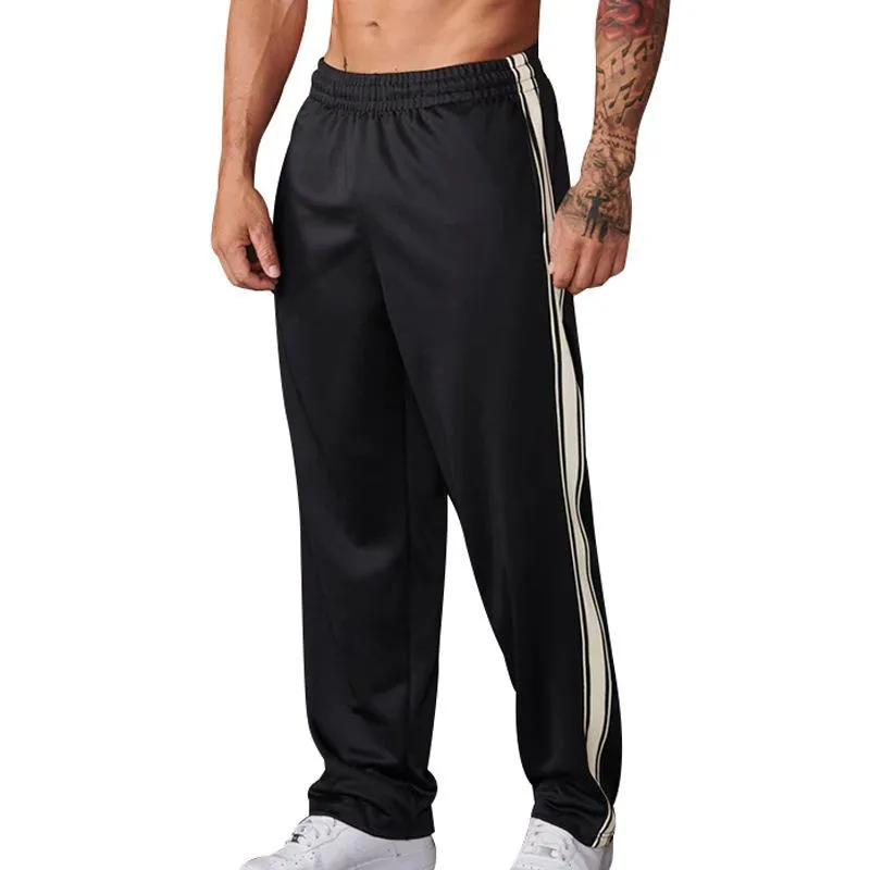 Men's Colorblock Side Elastic Waist Straight Casual Sports Pants 42788869Z sold by Manly product image thumbnail 3
