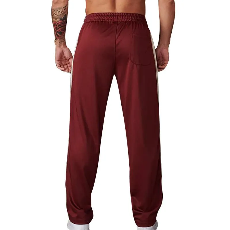 Men's Colorblock Side Elastic Waist Straight Casual Sports Pants 42788869Z sold by Manly product image thumbnail 2