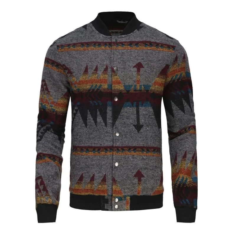 Men's Vintage Brushed Flannel Stand Collar Jacket 63288577X sold by Manly