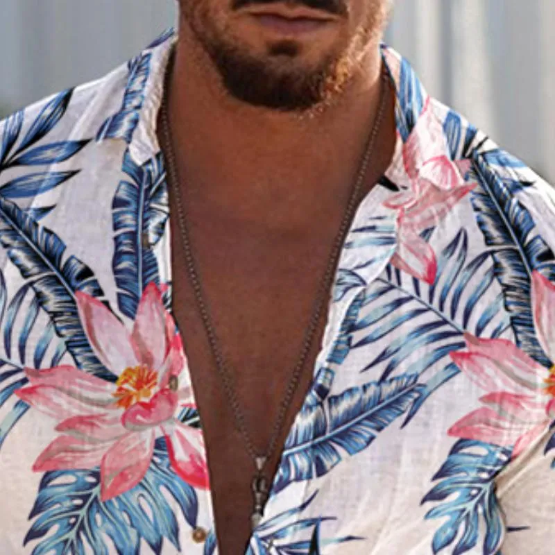 Men's Retro Casual Printed Long Sleeve Shirt 56885119TO sold by Manly product image thumbnail 3