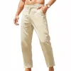 Men's Casual Solid Color Slim Straight Suit Pants 36168565M sold by Manly