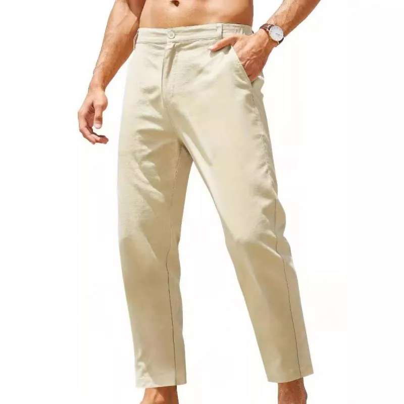 Men's Casual Solid Color Slim Straight Suit Pants 36168565M sold by Manly