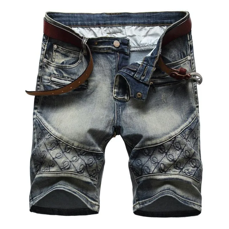 Men's Vintage Distressed Embroidered Jeans (belt Not Included) 29256824X sold by Manly