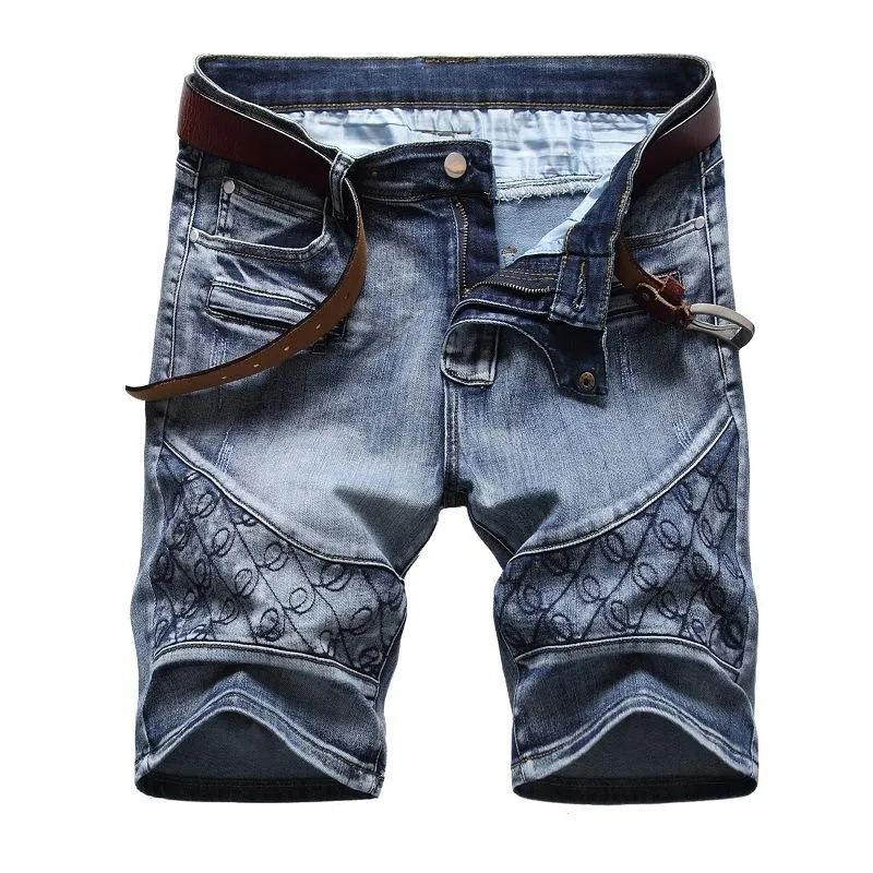 Men's Vintage Distressed Embroidered Jeans (belt Not Included) 29256824X sold by Manly product image thumbnail 3