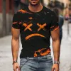 Men's Retro Grumpy Print Short Sleeve T-Shirt 99015901TO sold by Manly