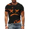 Men's Retro Grumpy Print Short Sleeve T-Shirt 99015901TO sold by Manly