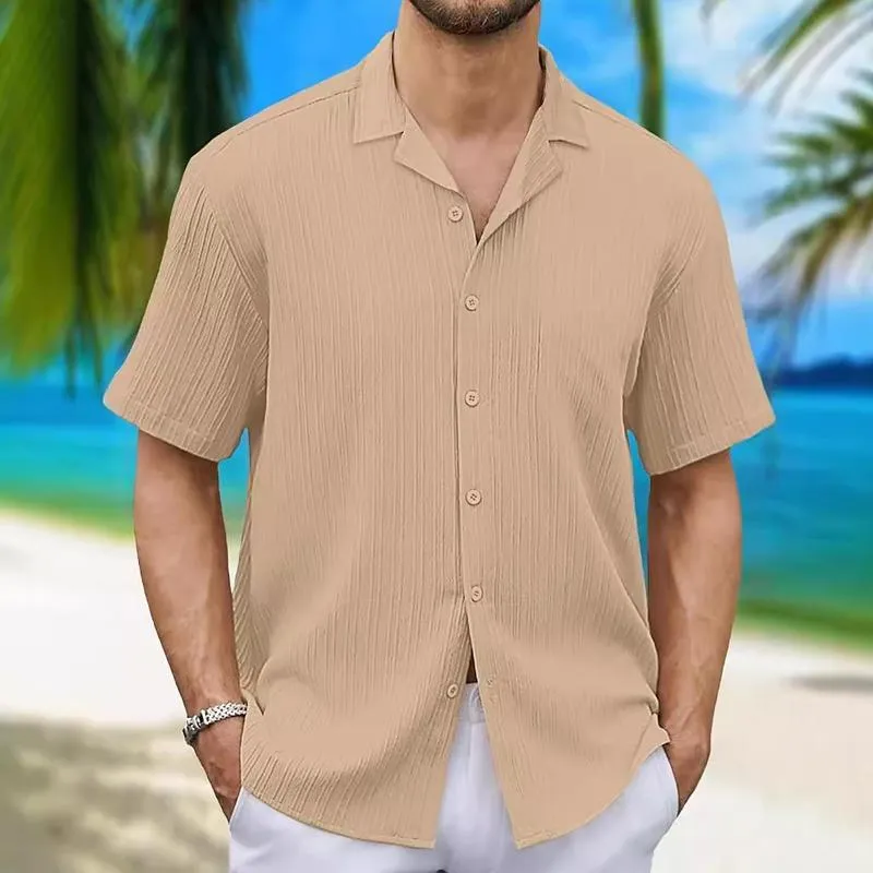 Men's Casual Button Short Sleeve Beach Shirt 28835759X sold by Manly product image thumbnail 4