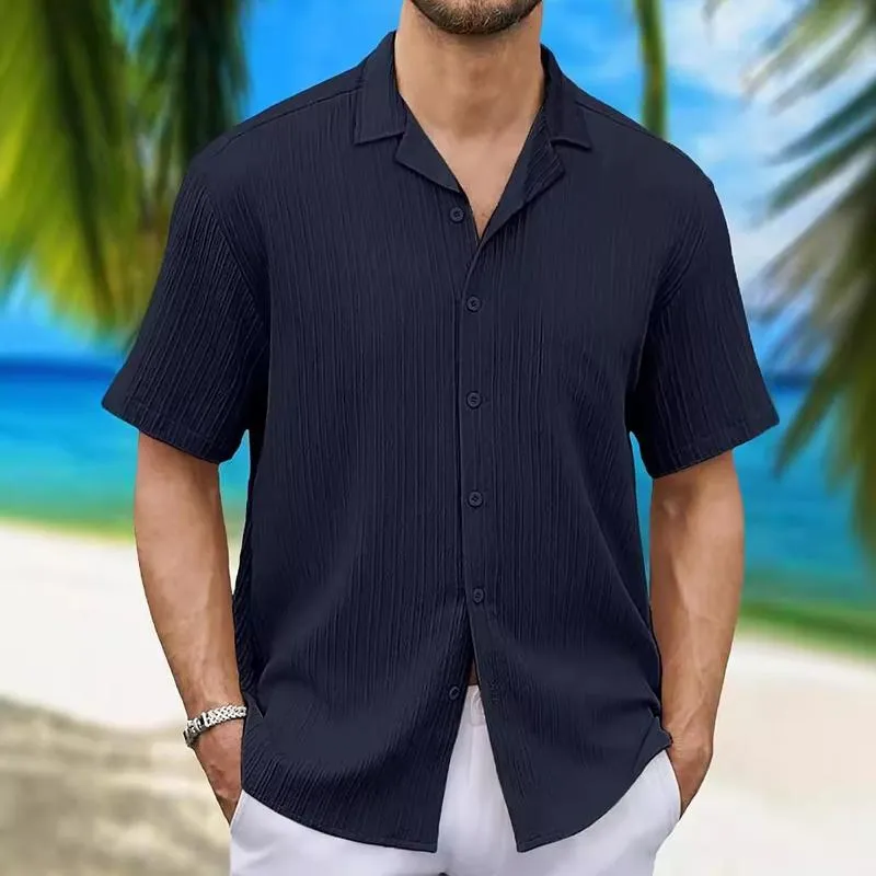 Men's Casual Button Short Sleeve Beach Shirt 28835759X sold by Manly product image thumbnail 3
