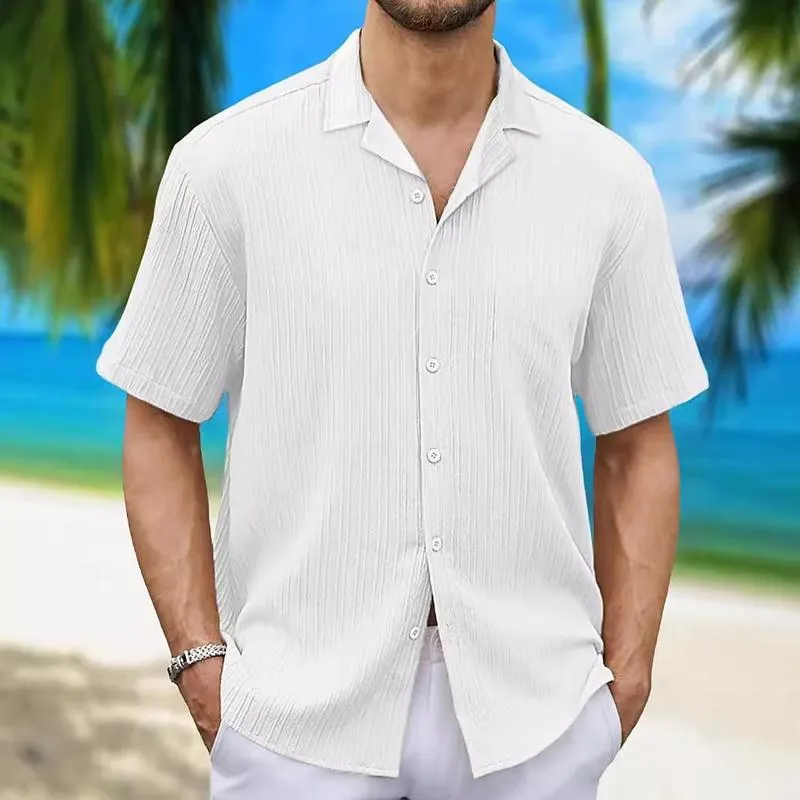 Men's Casual Button Short Sleeve Beach Shirt 28835759X sold by Manly product image thumbnail 2