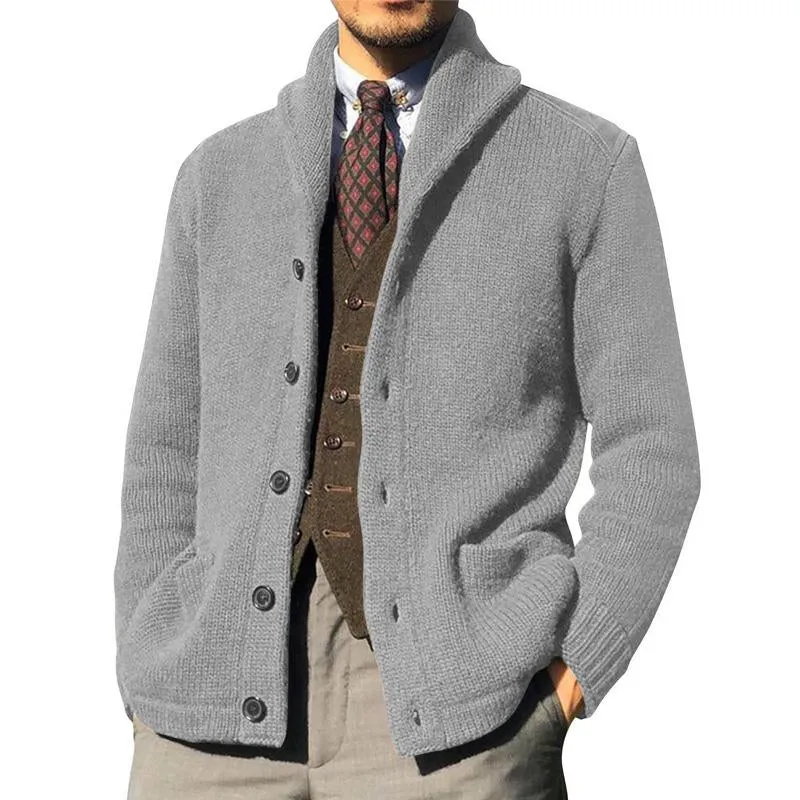 Men's Solid Color Button Knit Jacket 39990512X sold by Manly product image thumbnail 4