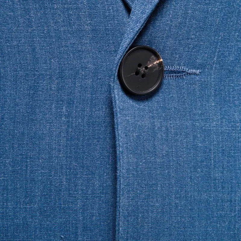 Men's Solid Color Large Pocket Two Button Blazer 97939194X sold by Manly product image thumbnail 5