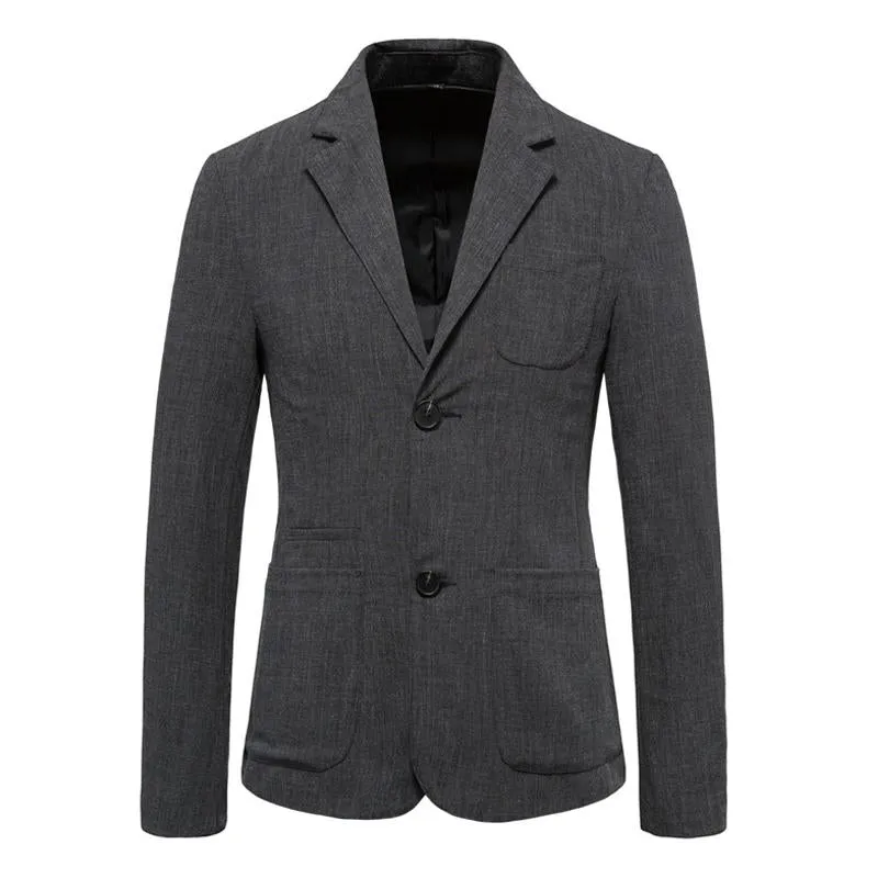 Men's Solid Color Large Pocket Two Button Blazer 97939194X sold by Manly product image thumbnail 2