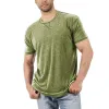 Men's Casual Round Neck Solid Color Basic Short-Sleeved T-Shirt 04334936M sold by Manly