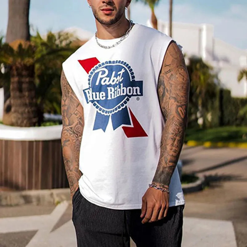 Men's Athletic Letter Print Sleeveless Tank Top 42766076Y sold by Manly product image thumbnail 2