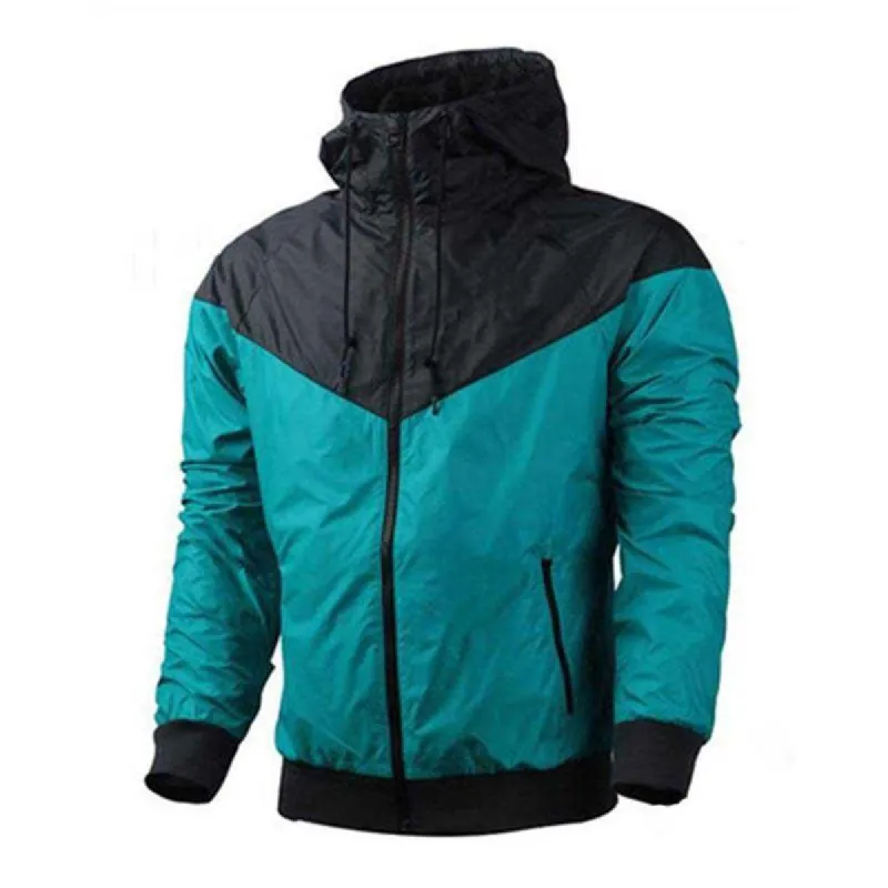 Men's Casual Sports Colorblock Stand Collar Windproof Zipper Outdoor Jacket 31129721M sold by Manly