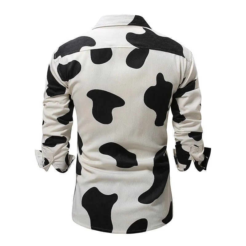 Men's Casual Printed Lapel Long Sleeve Shirt 45791141X sold by Manly product image thumbnail 2