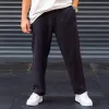 Men's Casual Solid Color Cotton Linen Pocket Pants 57244386Y sold by Manly