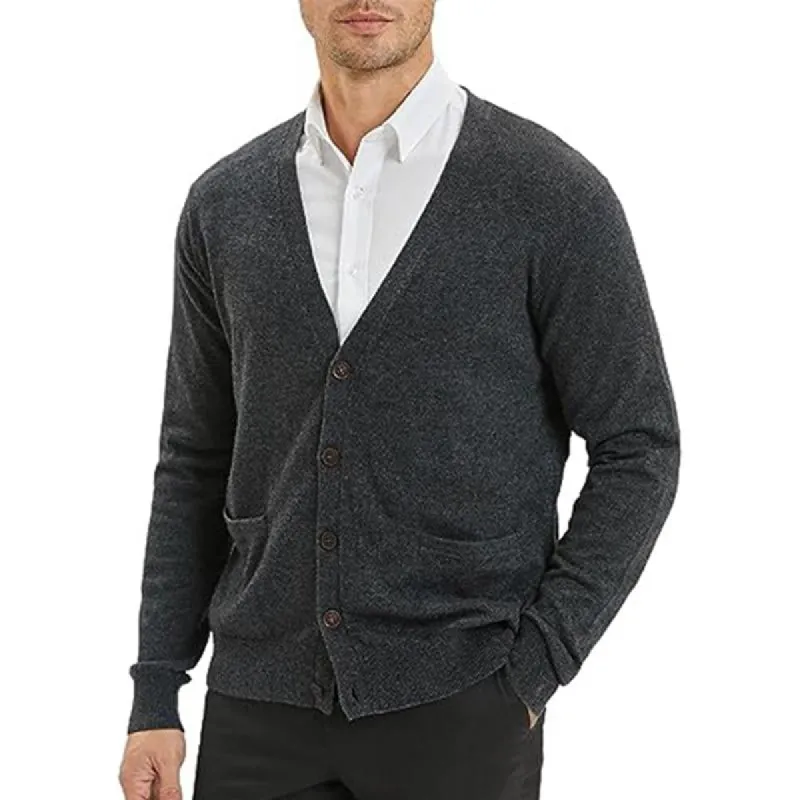 Men's Casual Solid Wool Blend Knit Cardigan 53641979Y sold by Manly