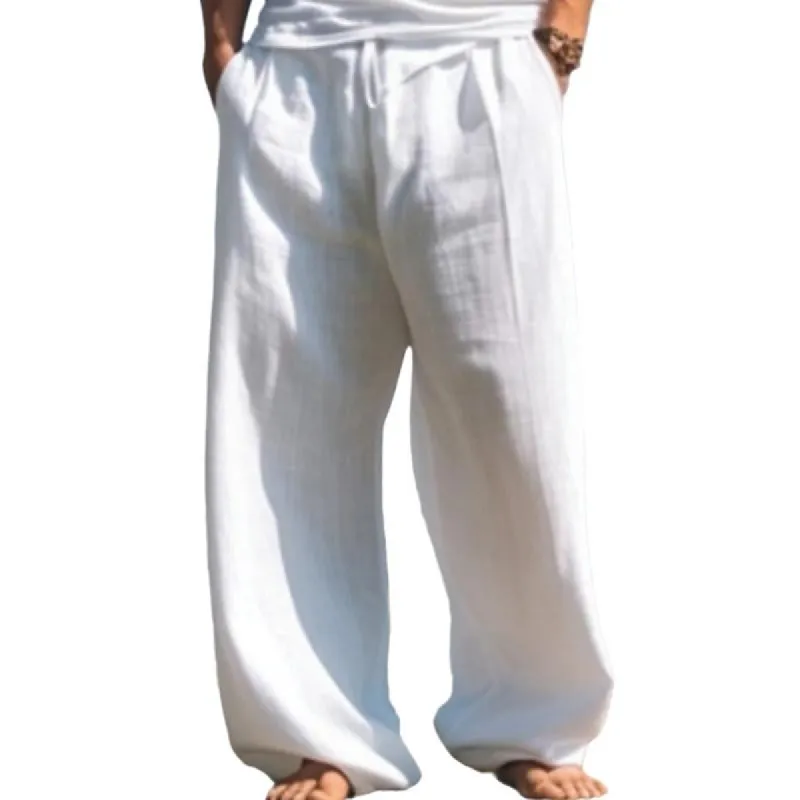 Men's Outdoor Casual Beach Solid Color Pants 37526144X sold by Manly