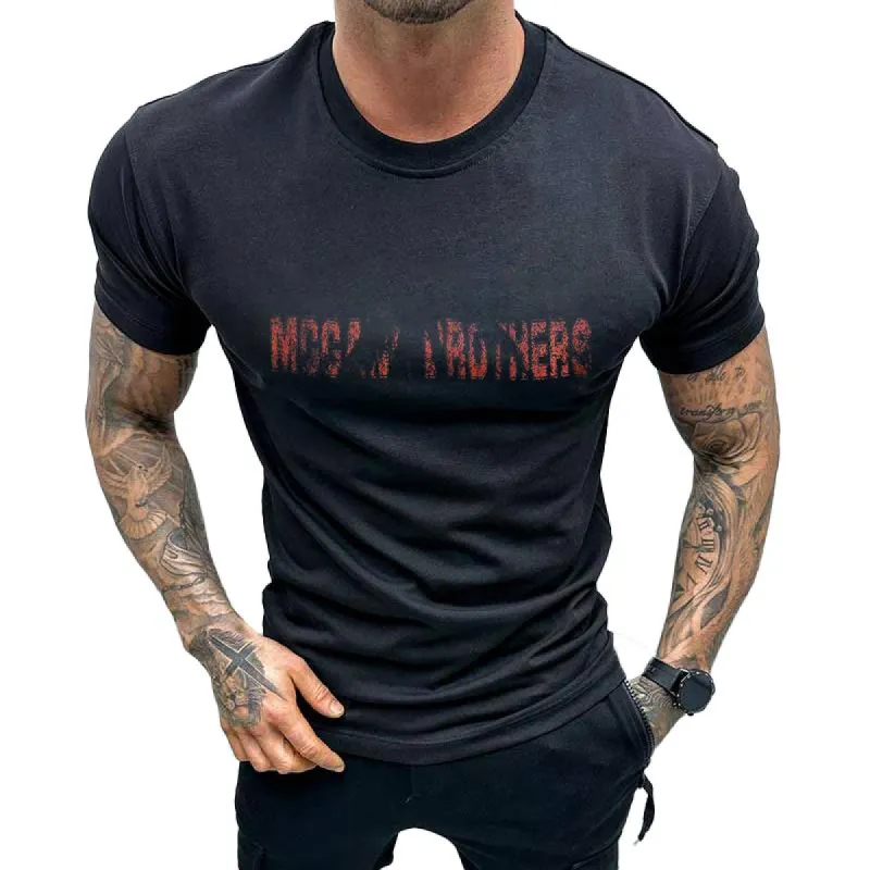 Men's Beach Sunset Print Short Sleeve Cotton T-shirt 16466777Z sold by Manly