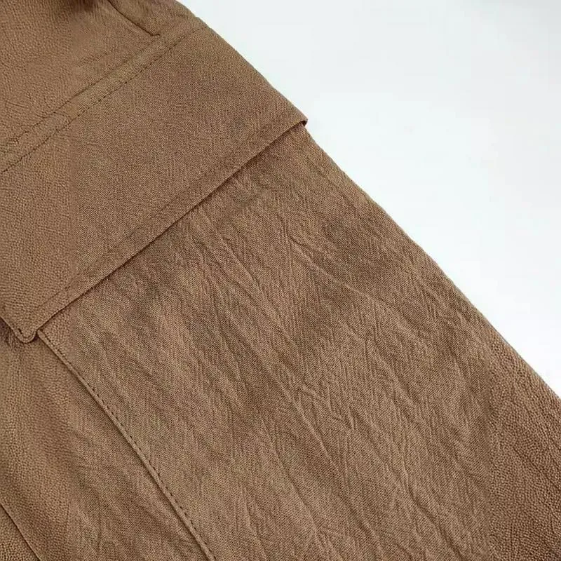 Men's Casual Solid Color Drawstring Multi-Pocket Cargo Shorts 97195348M sold by Manly product image thumbnail 4