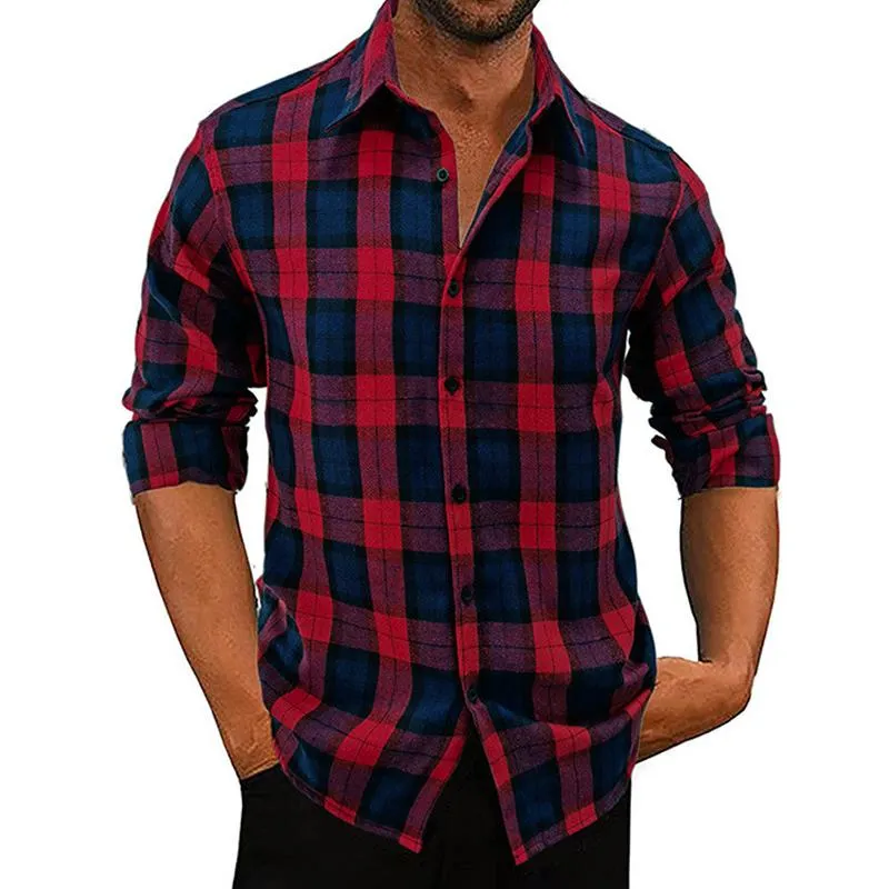 Men's Flannel Plaid Long Sleeve Shirt 26185028X sold by Manly product image thumbnail 2