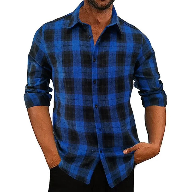 Men's Flannel Plaid Long Sleeve Shirt 26185028X sold by Manly product image thumbnail 4