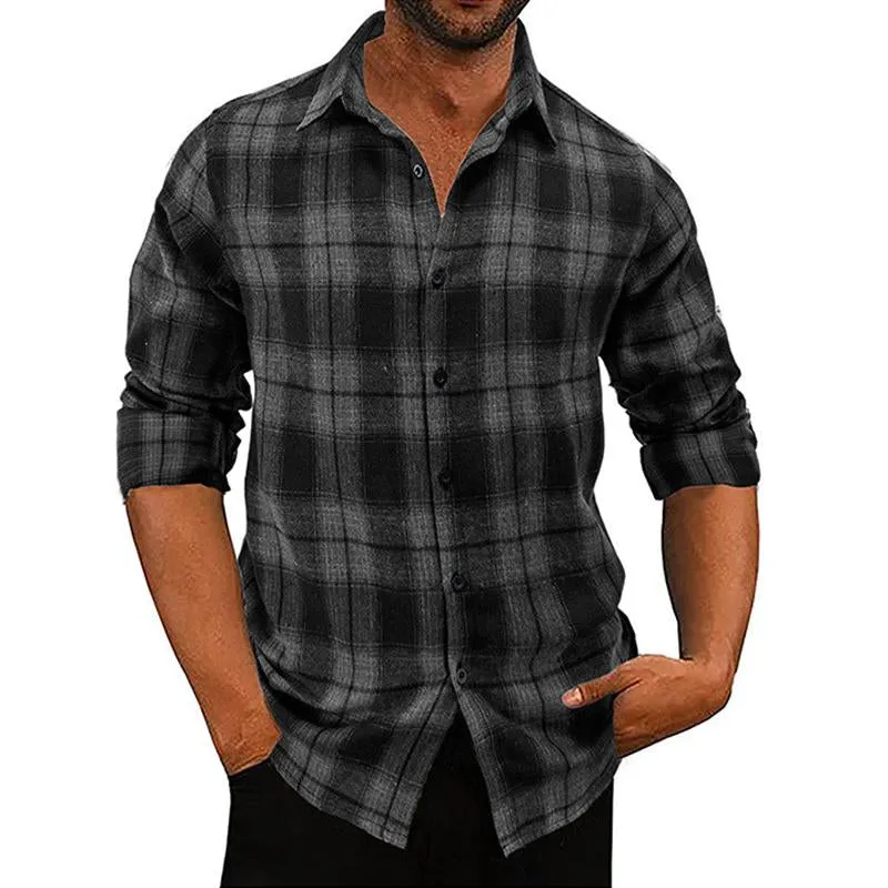Men's Flannel Plaid Long Sleeve Shirt 26185028X sold by Manly product image thumbnail 3
