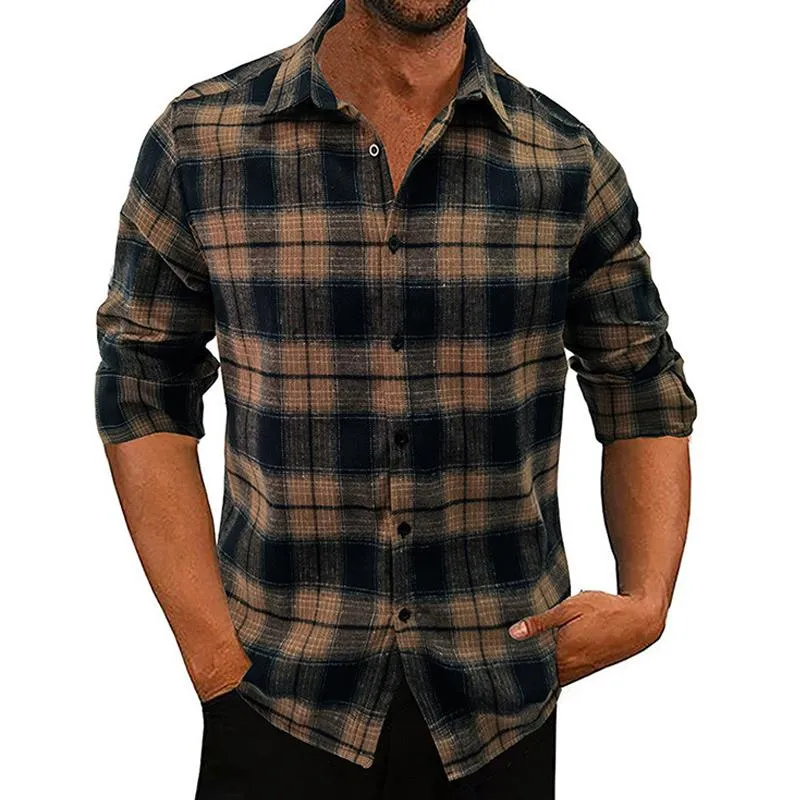 Men's Flannel Plaid Long Sleeve Shirt 26185028X sold by Manly product image thumbnail 5