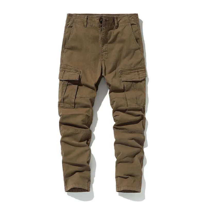 Men's Casual Outdoor Multi-pocket Straight Tactical Cargo Pants 08429616M sold by Manly product image thumbnail 3