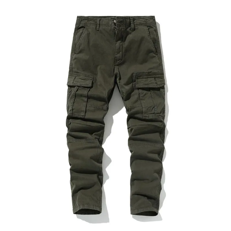 Men's Casual Outdoor Multi-pocket Straight Tactical Cargo Pants 08429616M sold by Manly product image thumbnail 2