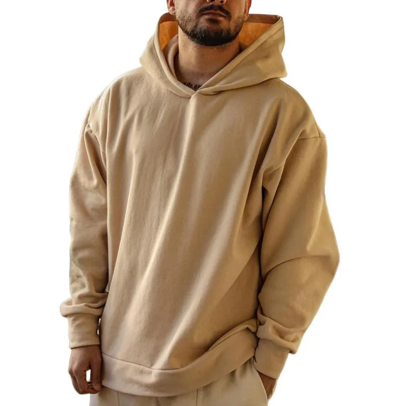 Men's Solid Color Casual Sports Hoodie 94091346X sold by Manly