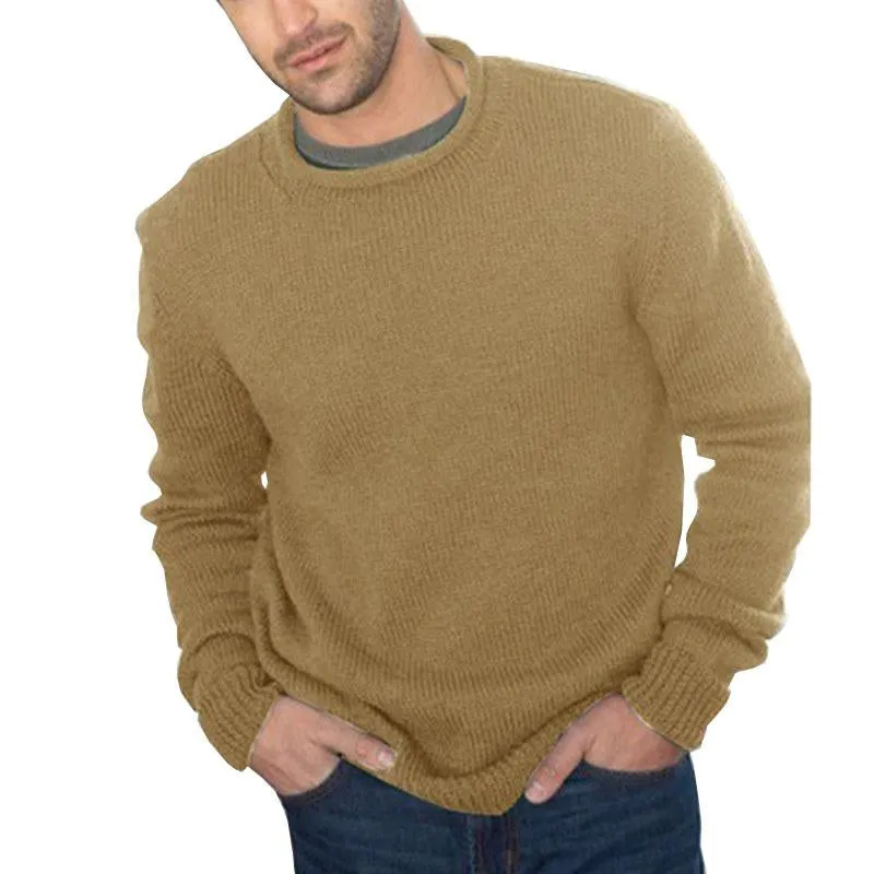 Men's Casual Round Neck Pullover Knitwear 67698771M sold by Manly