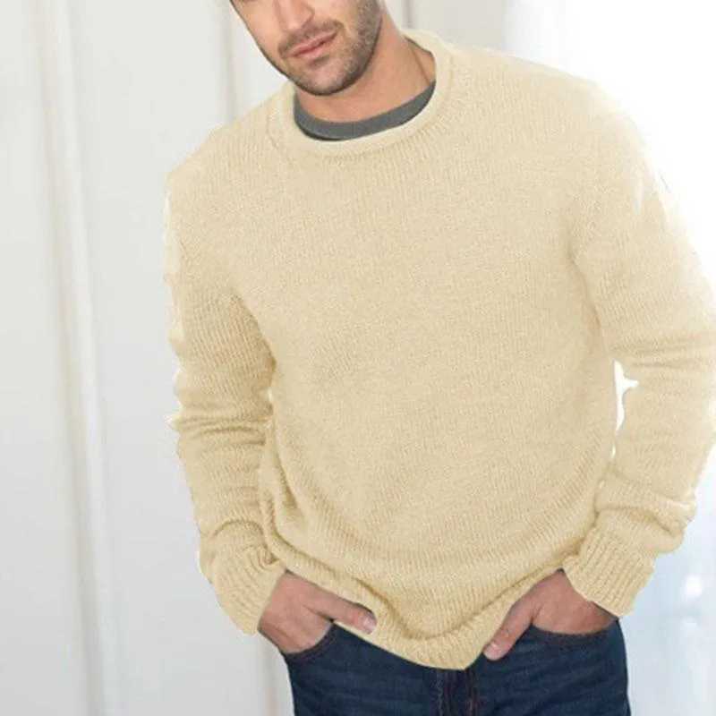 Men's Casual Round Neck Pullover Knitwear 67698771M sold by Manly product image thumbnail 3