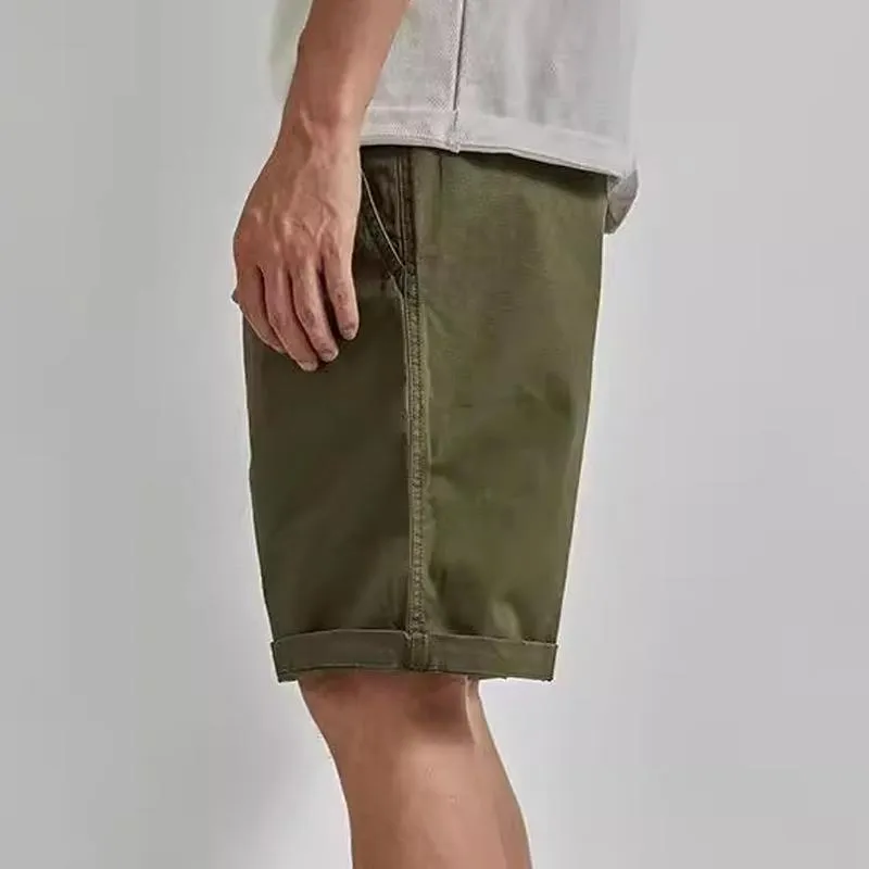 Men's Solid Color Straight Loose Cargo Shorts 00224851Z sold by Manly product image thumbnail 3