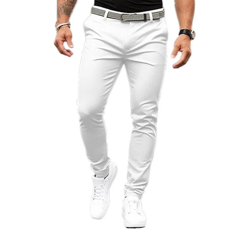 Men's Business Casual Solid Color Suit Pants 01077190Y sold by Manly