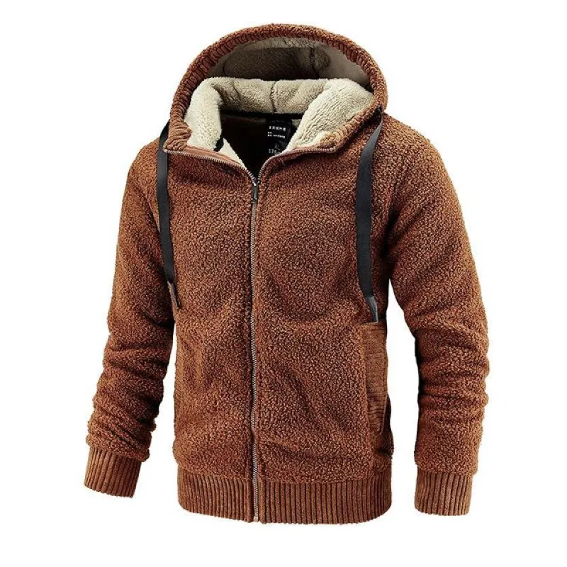 Men'S Casual Lambswool Hooded Jacket 41464038Y sold by Manly