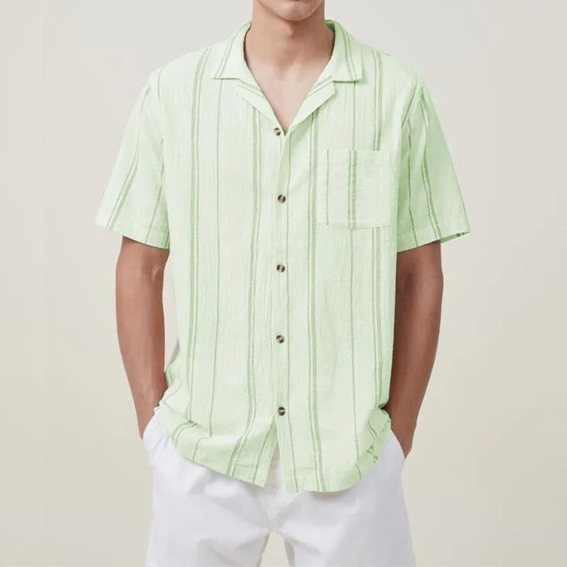 Men's Casual Striped Short Sleeve Shirt 38839862Y sold by Manly product image thumbnail 2