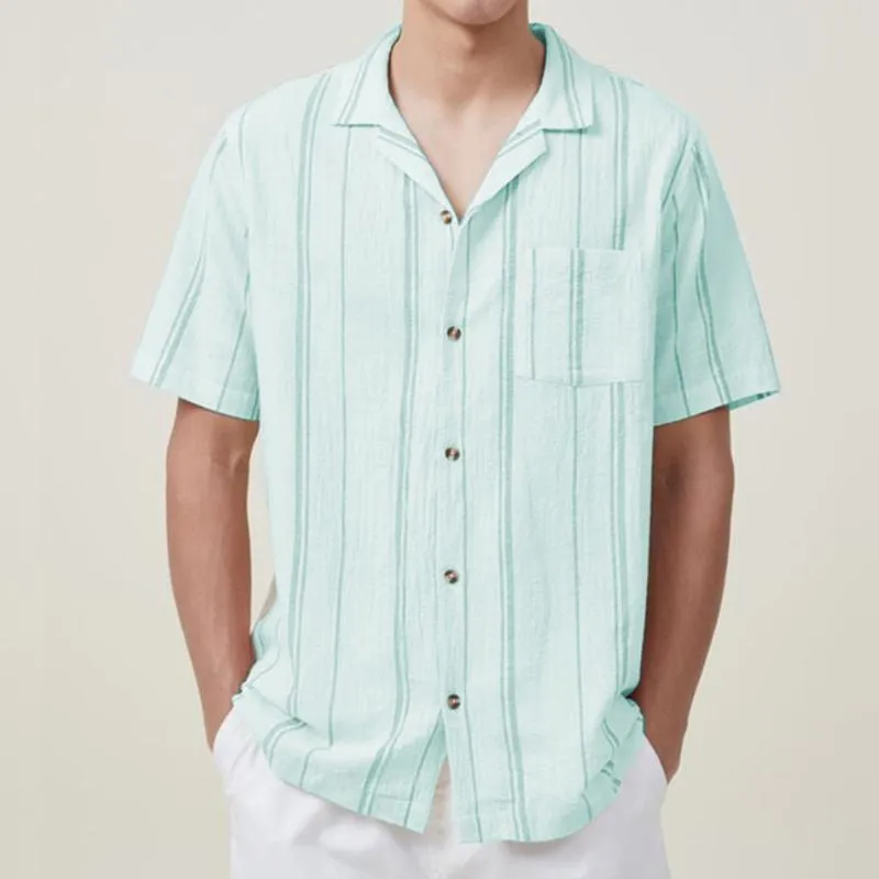 Men's Casual Striped Short Sleeve Shirt 38839862Y sold by Manly product image thumbnail 3