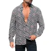 Men's Casual Vintage Print Long Sleeve Shirt 97508464Y sold by Manly