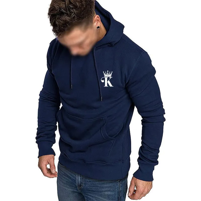 Men's Casual Letter Print Hooded Long Sleeve Sweatshirt 13078353Y sold by Manly